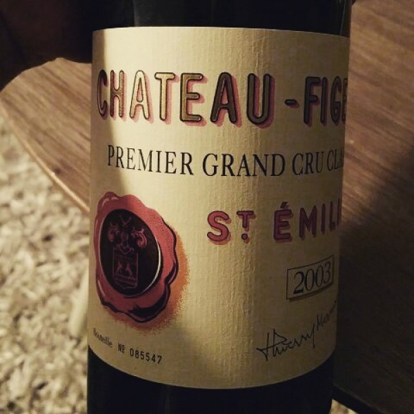 Oh my god. Great wine 2003, wow